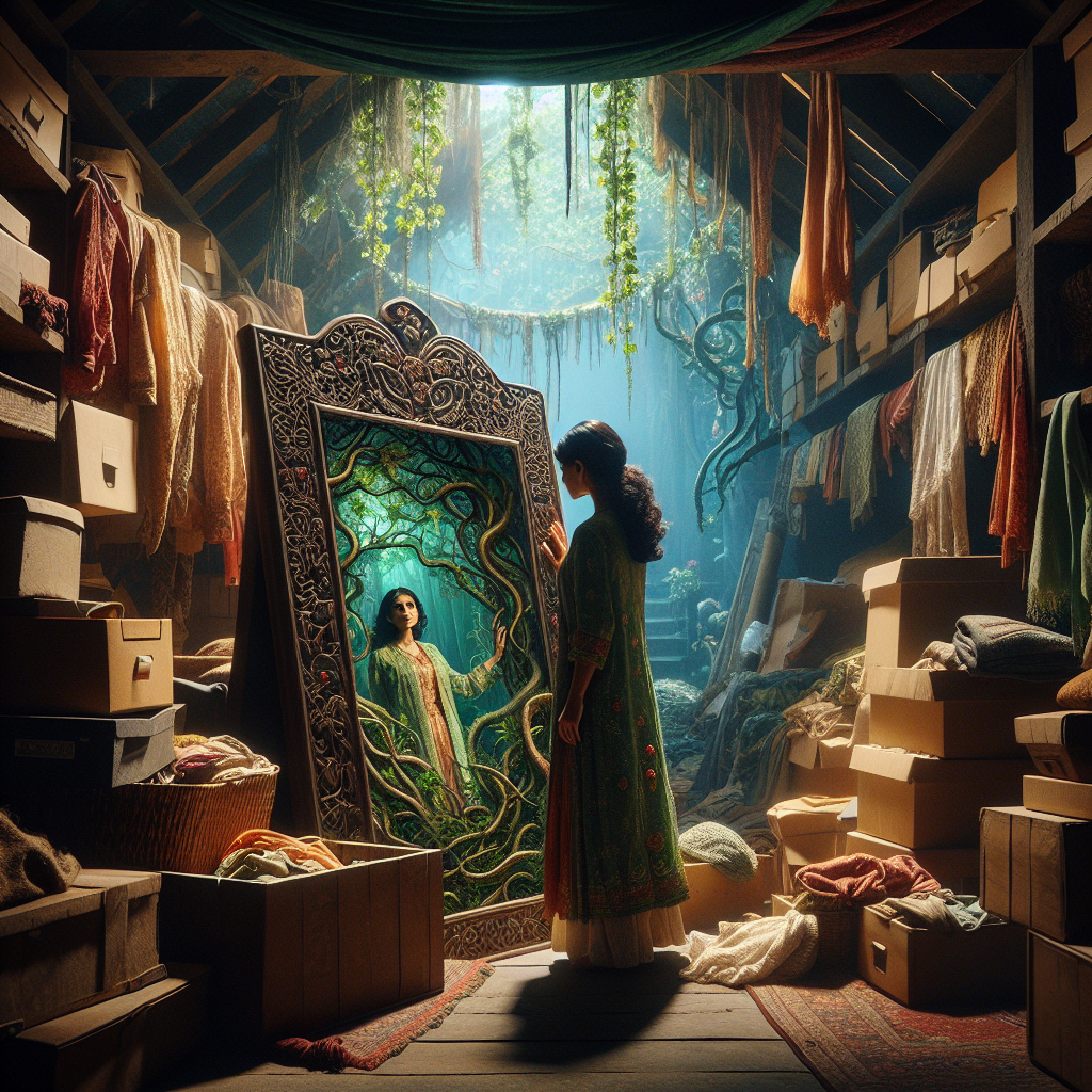 The forest behind the mirror